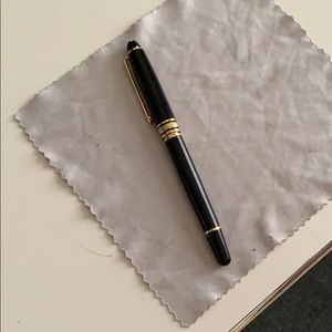 Authentic Mont Blanc pen with black onyx and gold